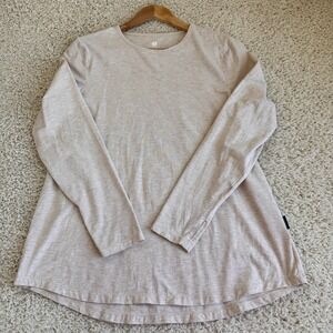 Solbari UPF 50+ Womens Bamboo Long Sleeve Sun Protection Shirt Beige Size Large